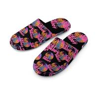 Vintage Cat Daddy Men's Cozy Memory Foam Slippers Warm Cotton House Shoes Comfy Slipper for Indoor Outdoor