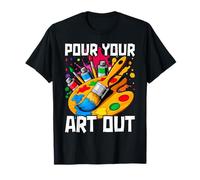 Vintage Cat Store Artist Art Make Painter Teacher A T-Shirt
