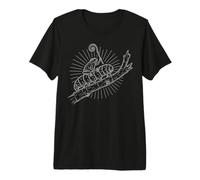Vintage Caterpillar Frog Forest Wildlife Hiking Nature Hiker Premium T-Shirt
