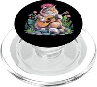 Vintage Cats playing Bingo Womens Mens Retro Princess Cat PopSockets PopGrip for MagSafe