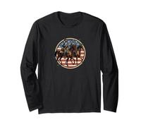 VINTAGE CAVALRY SOLDIERS ON HORSEBACK, CIVIL WAR ERA, HORSES Long Sleeve T-Shirt