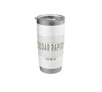 Vintage Cedar Rapids Iowa Stainless Steel Insulated Tumbler