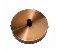 LEDSone Ceiling Rose Pendant Cable Grip Clamp Plate for Light Fitting Hanging Lamp,100mm Copper Colour Full Set UK Stock (Copper)