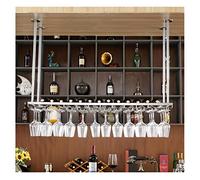 Vintage Ceiling Wine Rack - Decorative Hanging Bottle Holder Upside Down Coat Hanger Perfect for Living Room Dining Room Bar Counter & Flower Vase Display (Color: A)