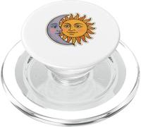 Vintage Celestial Moon and Sun Retro Cosmic Aesthetic PopSockets PopGrip for MagSafe