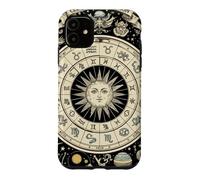 Vintage Celestial Navigation Astrology Zodiac Sun Moon Stars Case for iPhone 11