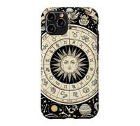 Vintage Celestial Navigation Astrology Zodiac Sun Moon Stars Case for iPhone 11 Pro