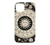 Vintage Celestial Navigation Astrology Zodiac Sun Moon Stars Case for iPhone 13