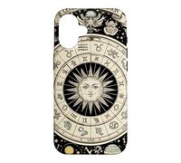 Vintage Celestial Navigation Astrology Zodiac Sun Moon Stars Case for iPhone 16