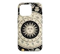 Vintage Celestial Navigation Astrology Zodiac Sun Moon Stars Case for iPhone 16 Pro