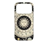 Vintage Celestial Navigation Astrology Zodiac Sun Moon Stars Case for iPhone 17 Pro
