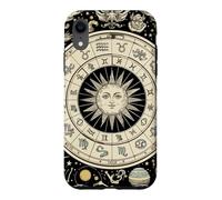 Vintage Celestial Navigation Astrology Zodiac Sun Moon Stars Case for iPhone XR
