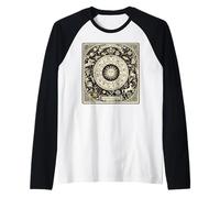 Vintage Celestial Navigation Astrology Zodiac Sun Moon Stars Raglan Baseball Tee