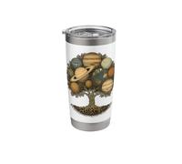 Vintage Celestial World Tree Solar System Planets Astronomy Stainless Steel Insulated Tumbler