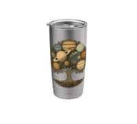 Vintage Celestial World Tree Solar System Planets Astronomy Stainless Steel Insulated Tumbler
