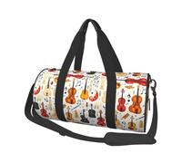 Vintage Cello 1 Print Travel Duffle Bag, Sports Gym Bags for Women Men, Carry On Weekender Overnight Personal Item Travel Bags