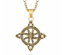 Vintage Celtic Eternal Loop Titanium Steel Necklace, Niche Personality, Nordic Traditional Accessories
