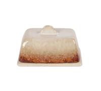 Vintage Ceramic Butter Box Dish with Lid Cheese Plate Dessert Dim Sum Creative Kitchen Tableware for Fridge,Tabletop Use(S)