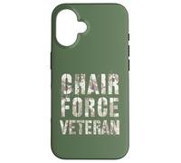 Vintage CHAIR FORCE VETERAN Airman Warrior Proud Air Troops Case for iPhone 16