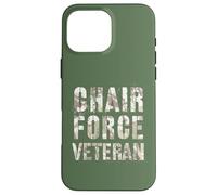 Vintage CHAIR FORCE VETERAN Airman Warrior Proud Air Troops Case for iPhone 16 Pro Max