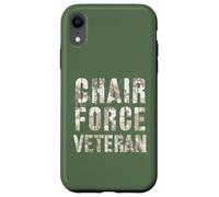 Vintage CHAIR FORCE VETERAN Airman Warrior Proud Air Troops Case for iPhone XR