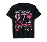 Vintage Chapter 97 Fabulous Since 1929 Birthday Gifts T-Shirt