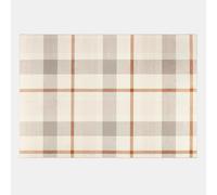 Vintage Check Washable Non Slip Soft Runner Rug OHS Natural 160cm x 230cm