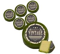 Vintage Cheddar Truckle 6 Pack. A Delicious Strong 3 Year Aged Cheddar Cheese, Perfect For When Your Looking For A Stronger Cheddar Cheese. The Chuckling Cheese Company.