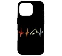Vintage Cheer Megaphone Heartbeat Cheerleading Instructor Case for iPhone 16 Pro