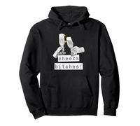 Vintage Cheers Bitches Adult New Year's Eve Fun Celebration Pullover Hoodie