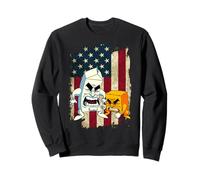 Vintage Cheese And Milk Essential Retro Flag American Sweatshirt