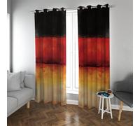 Vintage Chic Blackout Curtains Black and Red Gradient Abstract Curtain for Bedroom and Living Room Sliding Glass Door Thermal Insulated W36xL45in 2 Panels