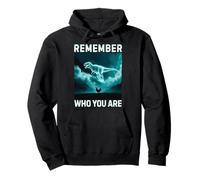 Vintage Chicken Dinosaur Remember Who You Are Pullover Hoodie