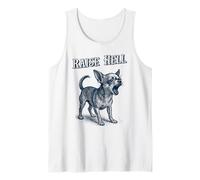 Vintage Chihuahua 'Raise Hell' Barking Chihuahua Tank Top