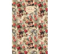 Vintage Chihuahuas Notebook: Lined Floral Victorian Aesthetic Journal for Dog Lovers, Cute Interior Pages With Small Puppy Illustrations, Inspired by Scrap Booking