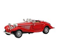 Vintage Child Kid High Simulation Pull Back Car Toy Alloy Vehicle for Play Gift, Durable Red/Black/White 6.5 * 2.4 * 1.8in, Birthday/Christmas/New Year (Red)