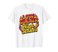 Vintage Chili Pot Pepper Cook Off Illustration Cauldron T-Shirt