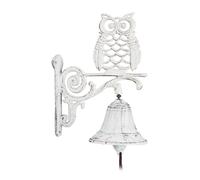 Vintage Chime Doorbell Mount Cast Iron Garden Decoration Door Bell Owl Iron Ring