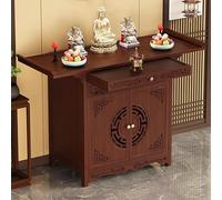 Vintage Chinese Style Altar Table With Drawers Freestanding Altar Table With Storage Layer And Auspicious Cloud Carving, Suitable For Family Temple Ancestral (Size:55.1*15.7*39.3in,Color:Rose Color)