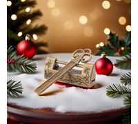 Mini Chinese Style Traditional Magpie Flowers Padlock Small Lock Key Zinc Alloy Vintage Padlock for Vintage Furniture Padlock Vintage (Bronze)