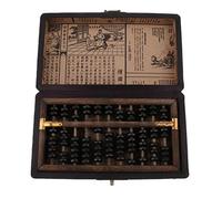 Vintage Chinese Wooden Bead 11 Rods Arithmetic Abacus with Box Collection