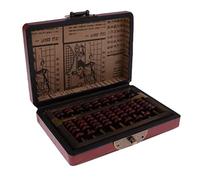 Vintage Chinese Wooden Bead Arithmetic Abacus with Box Classic Ancient Calculator Gift for Children Adult