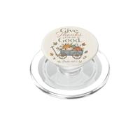 Vintage Christian Autumn Psalm 107 Gratitude Harvest PopSockets PopGrip for MagSafe