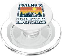 Vintage Christian Bible Verse Psalms 91 God Is My Refuge PopSockets PopGrip for MagSafe
