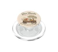 Vintage Christian Fall Harvest Psalm 107 Thanksgiving PopSockets PopGrip for MagSafe