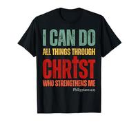 Vintage Christian I Can Do All Things Through Christ Faith T-Shirt