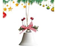 Vintage Christmas Bells, Decorative Christmas Bells | Harmony Cow Metal Jingle Tree Jingle Bells Holiday Chic Bells with Bow/Christmas Berries for Garden Wall Decor