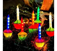 Vintage Christmas Bubble Lights, 7.5Ft Outdoor Christmas Decorations String Lights with 8 LED Twinkling Multicolor Bubble Lights UL Listed for Christmas Tree Holiday Party Fireplace House Window
