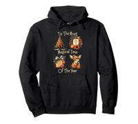 Vintage Christmas Magical Time Family Holidays Design Pullover Hoodie