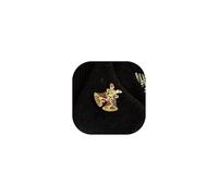 Vintage Christmas Pin Bowknot Double Bell Christmas Wreath Candle Santa Claus with Green Leaves Inlaid with Colored Rhinestones Exquisite Holiday Pins for Women, One Size, Metal, no gemstone